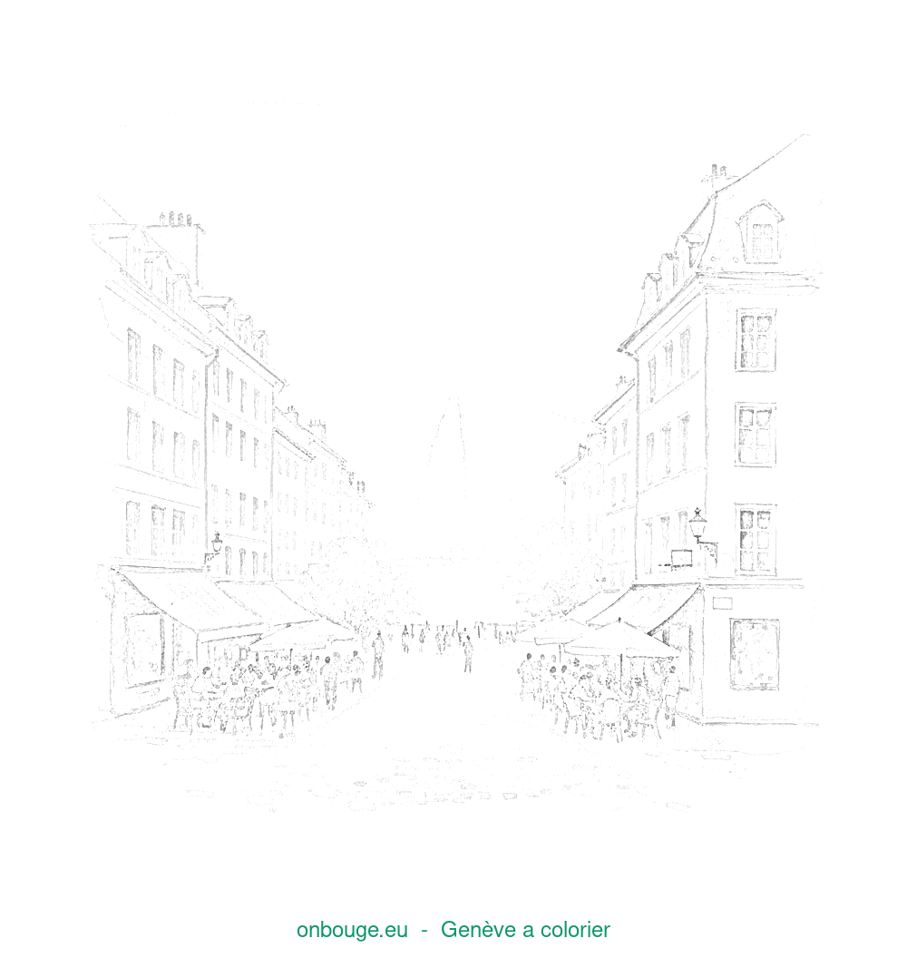 Coloriage de Genève