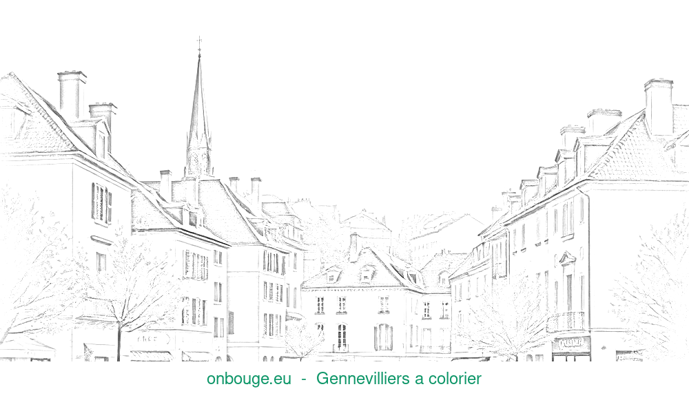 Coloriage de Gennevilliers