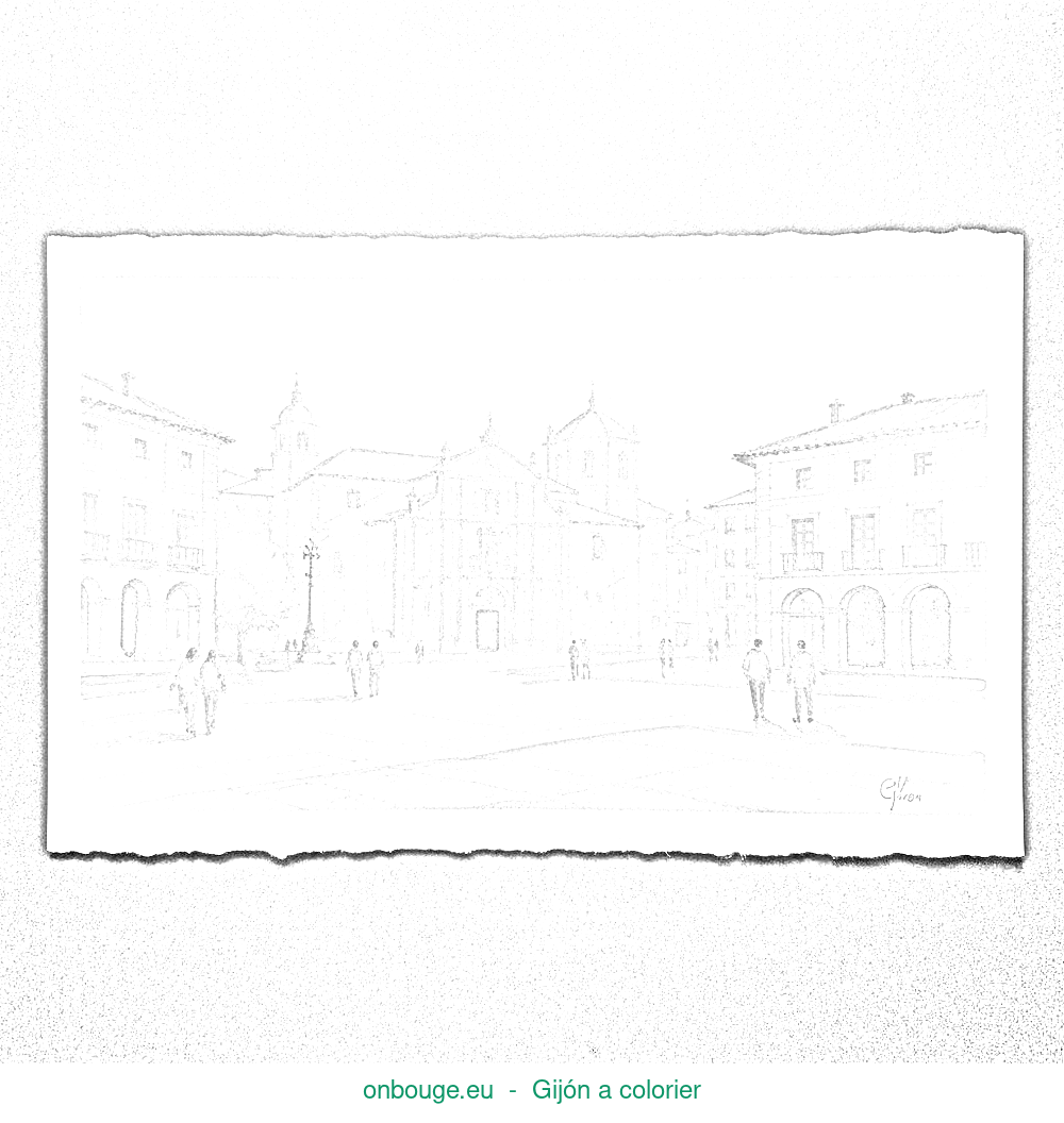 Coloriage de Gijón