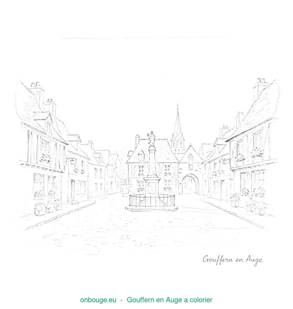 Coloriage de Gouffern en Auge