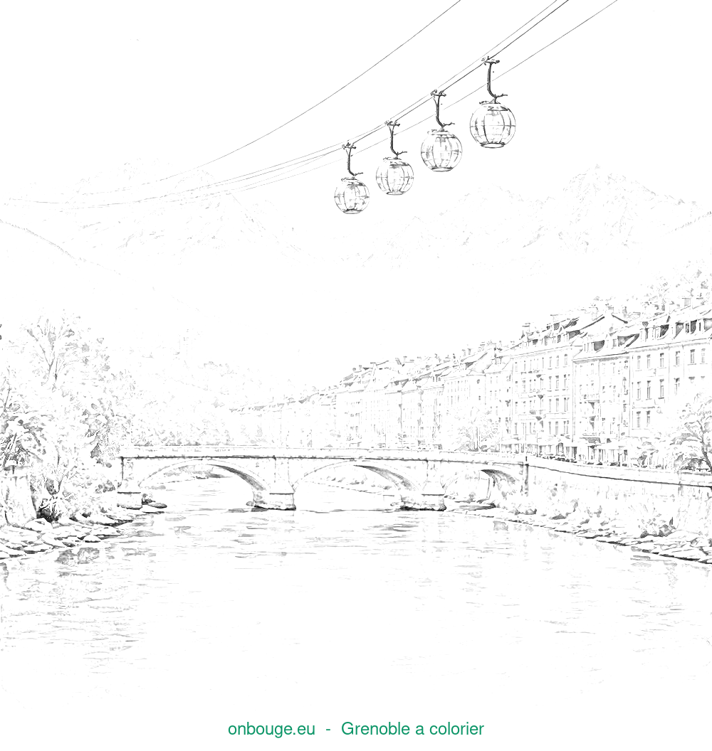 Coloriage de Grenoble