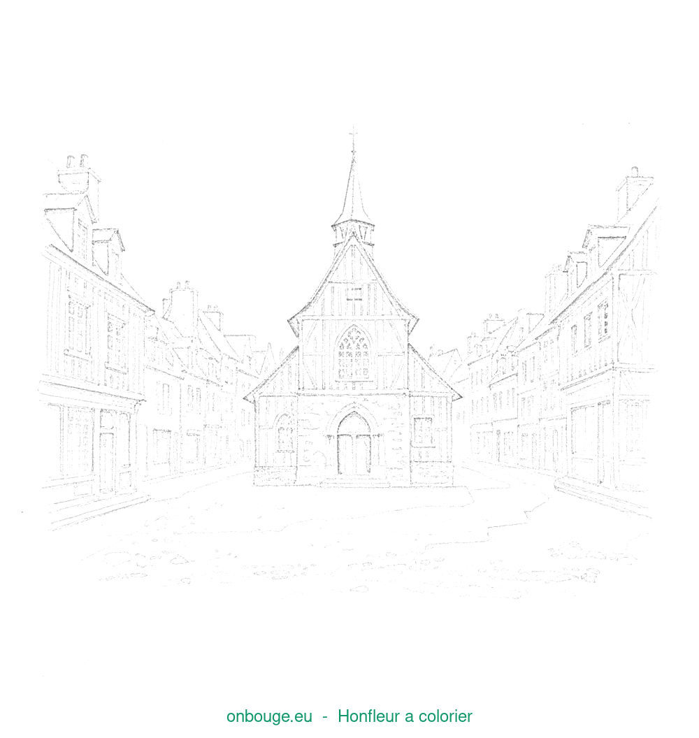 Coloriage de Honfleur