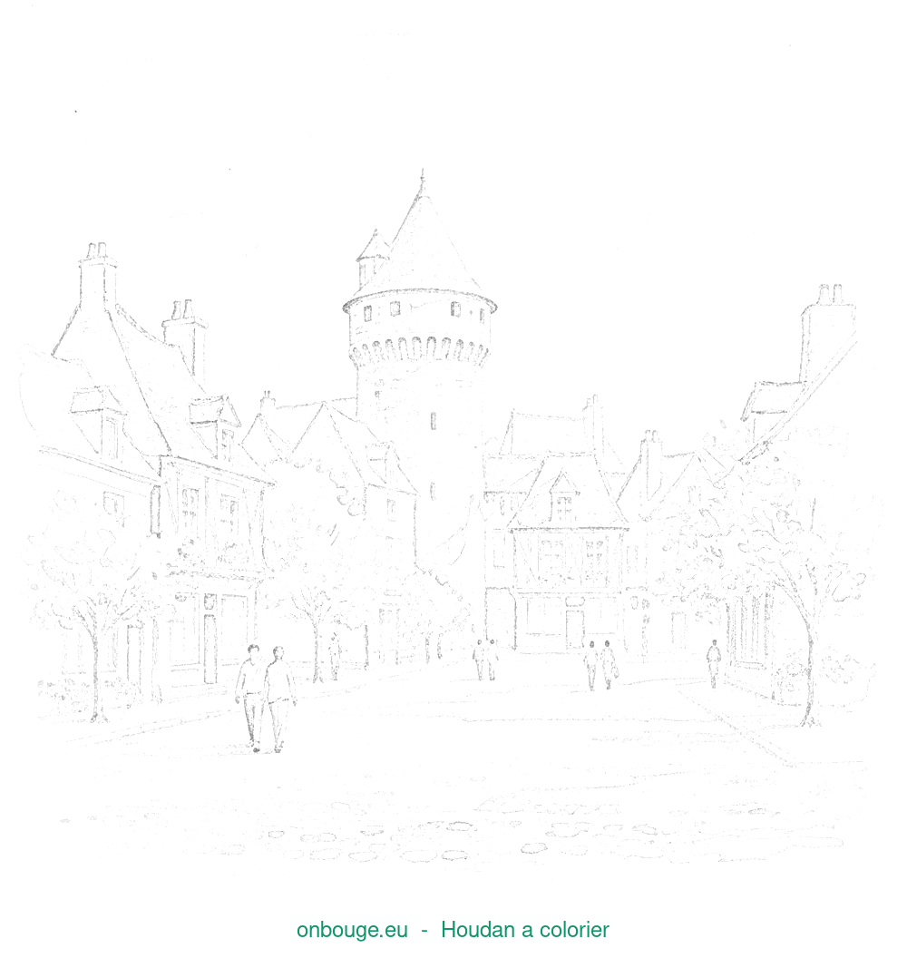Coloriage de Houdan