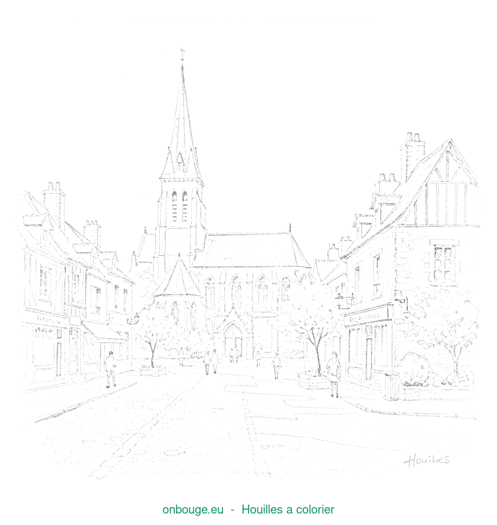 Coloriage de Houilles