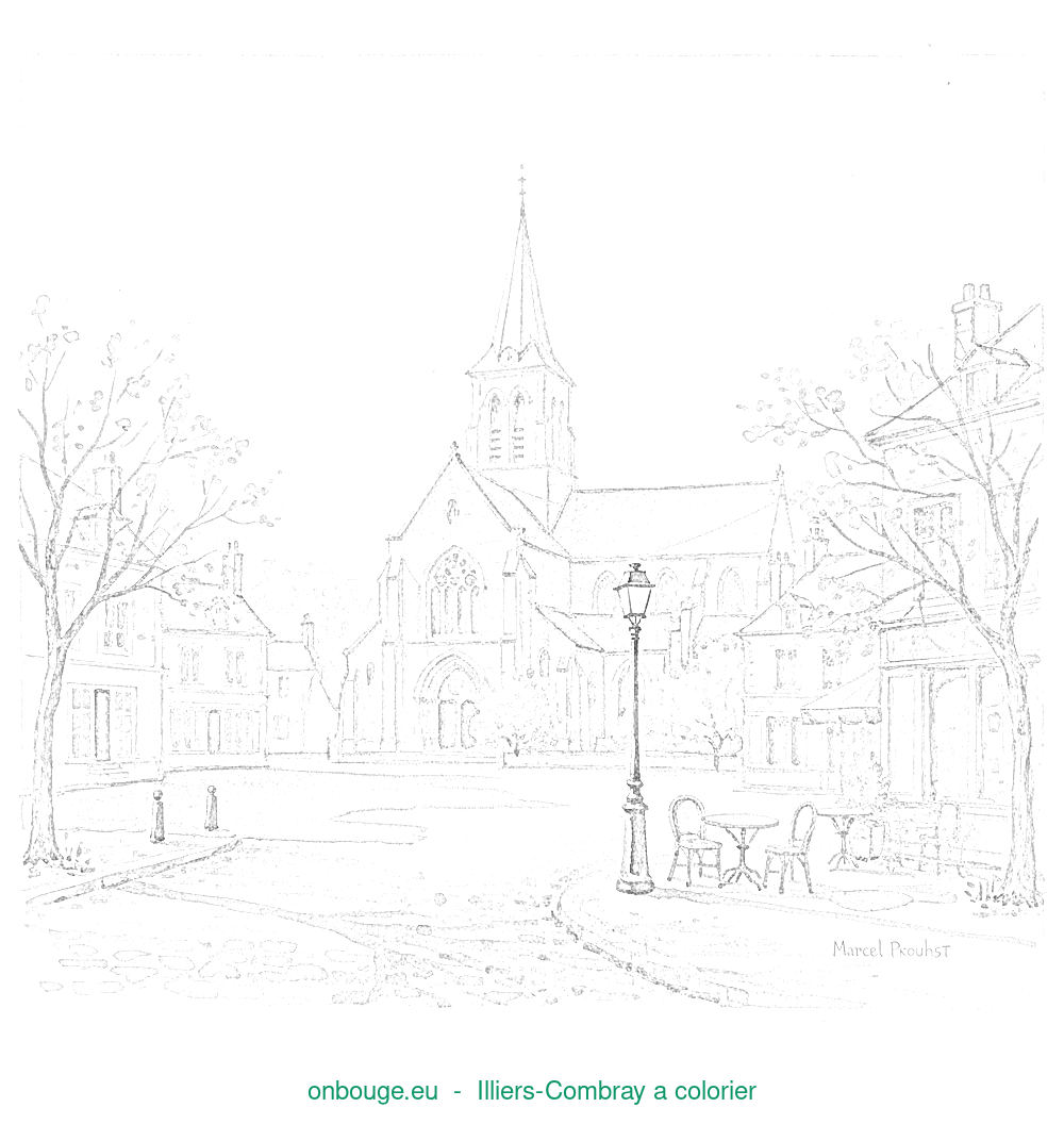 Coloriage d’Illiers-Combray