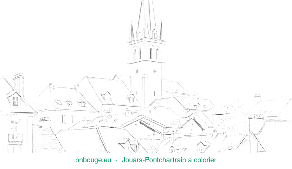 Coloriage de Jouars-Pontchartrain