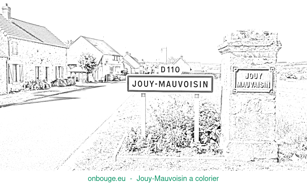 Coloriage de Jouy-Mauvoisin