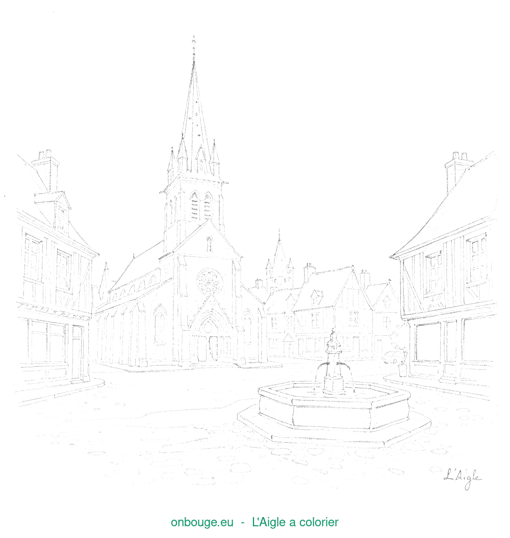 Coloriage de L'Aigle
