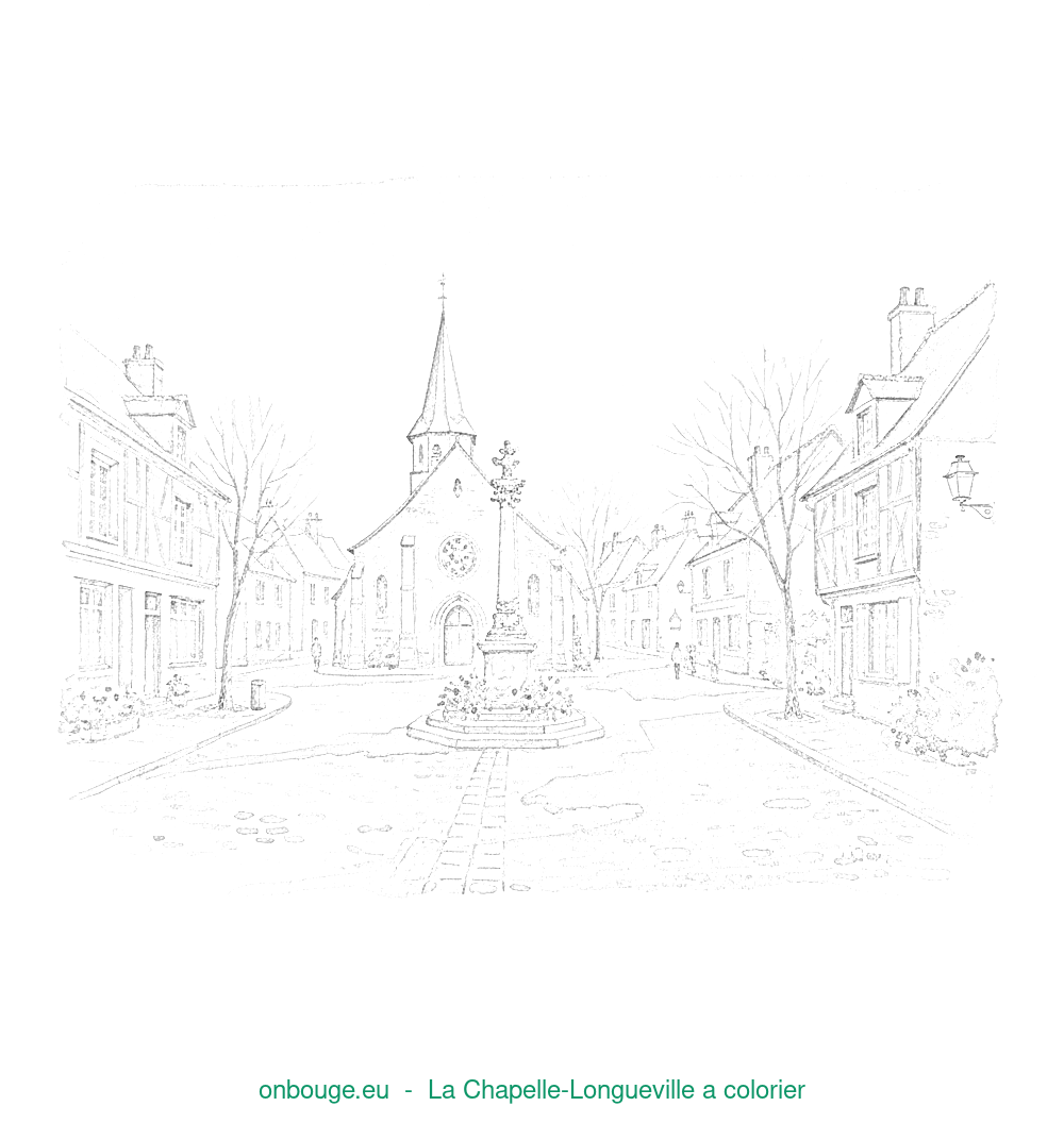 Coloriage de La Chapelle-Longueville