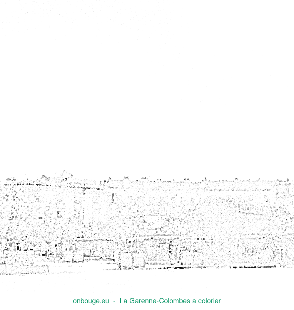 Coloriage de La Garenne-Colombes