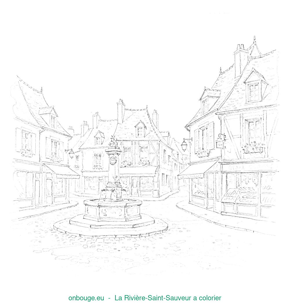 Coloriage de La Rivière-Saint-Sauveur