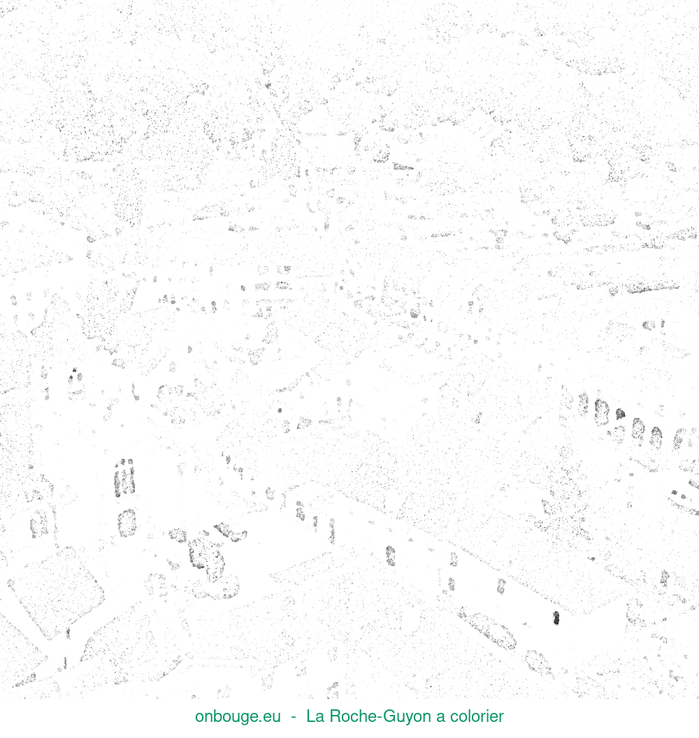 Coloriage de La Roche-Guyon