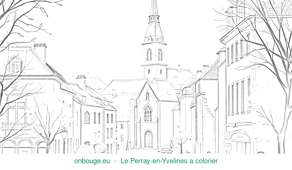 Coloriage de Le Perray-en-Yvelines