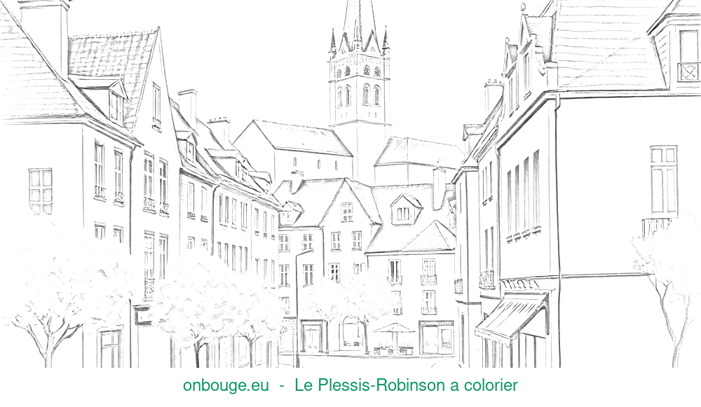 Coloriage de Le Plessis-Robinson