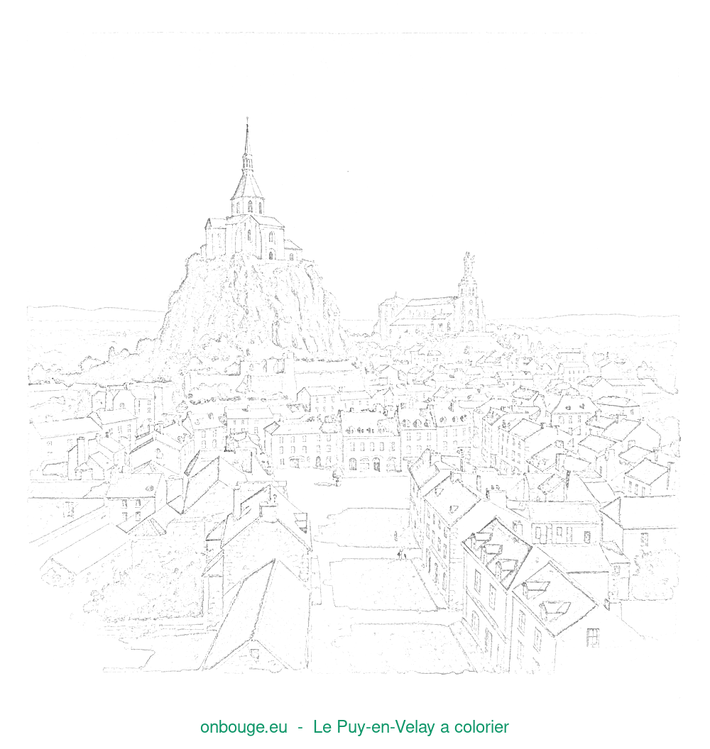 Coloriage de Le Puy-en-Velay