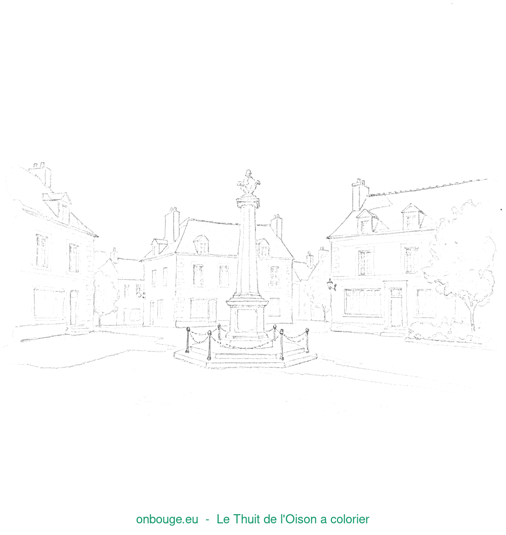 Coloriage de Le Thuit de l'Oison