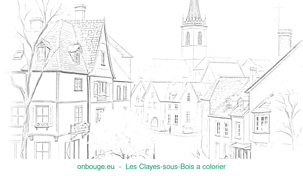 Coloriage de Les Clayes-sous-Bois