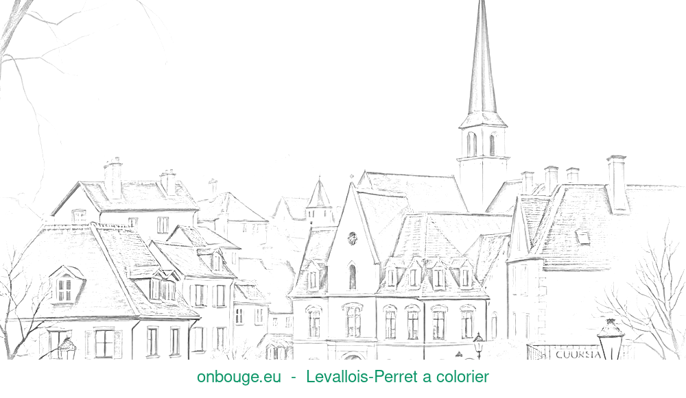 Coloriage de Levallois-Perret