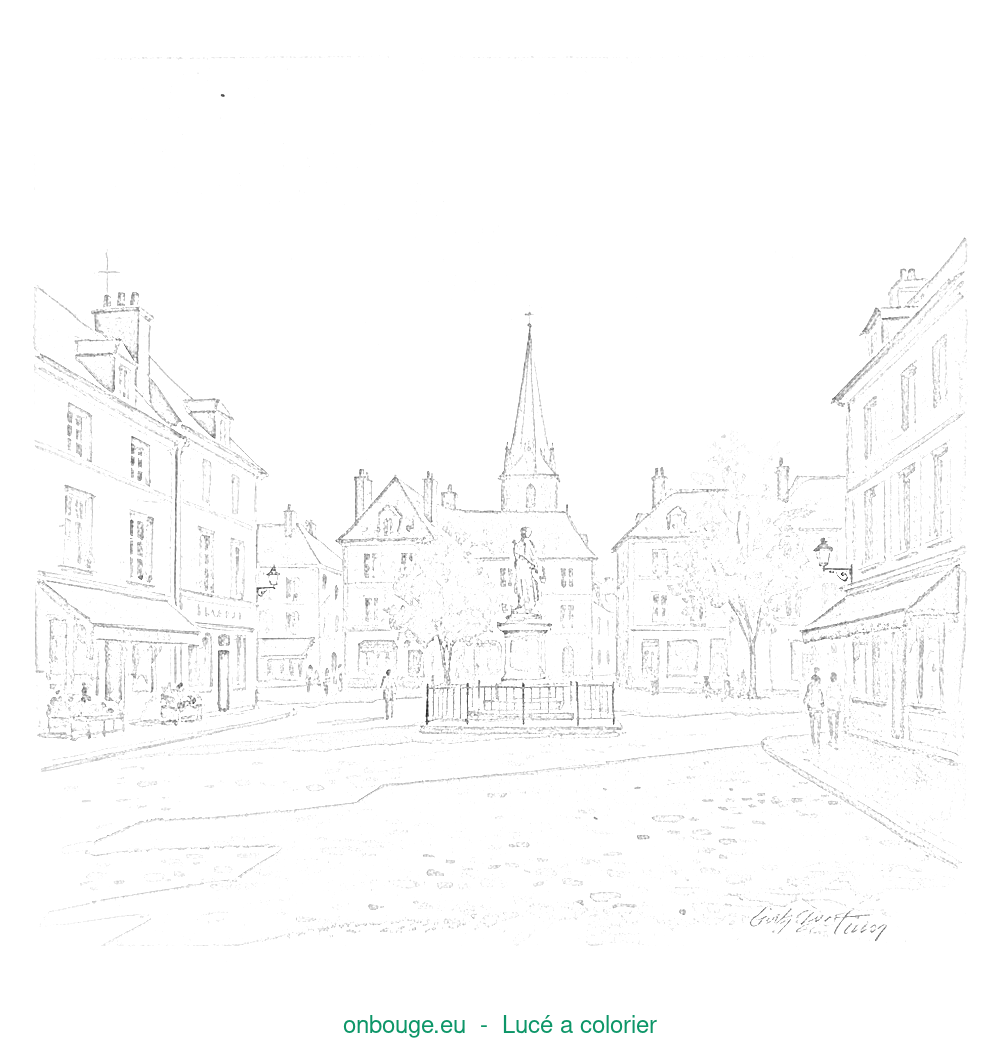 Coloriage de Lucé