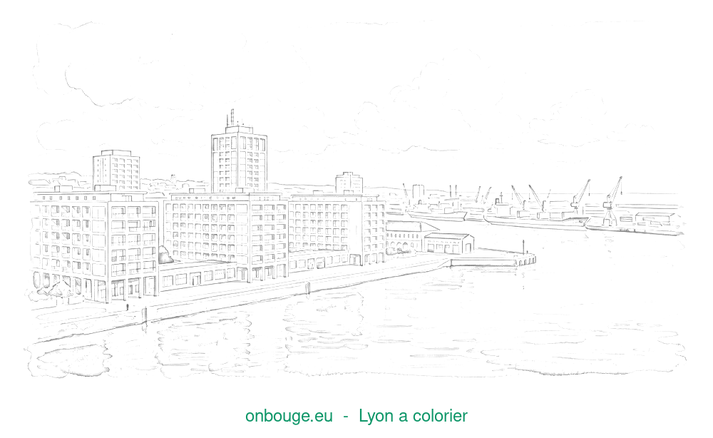 Coloriage de Lyon
