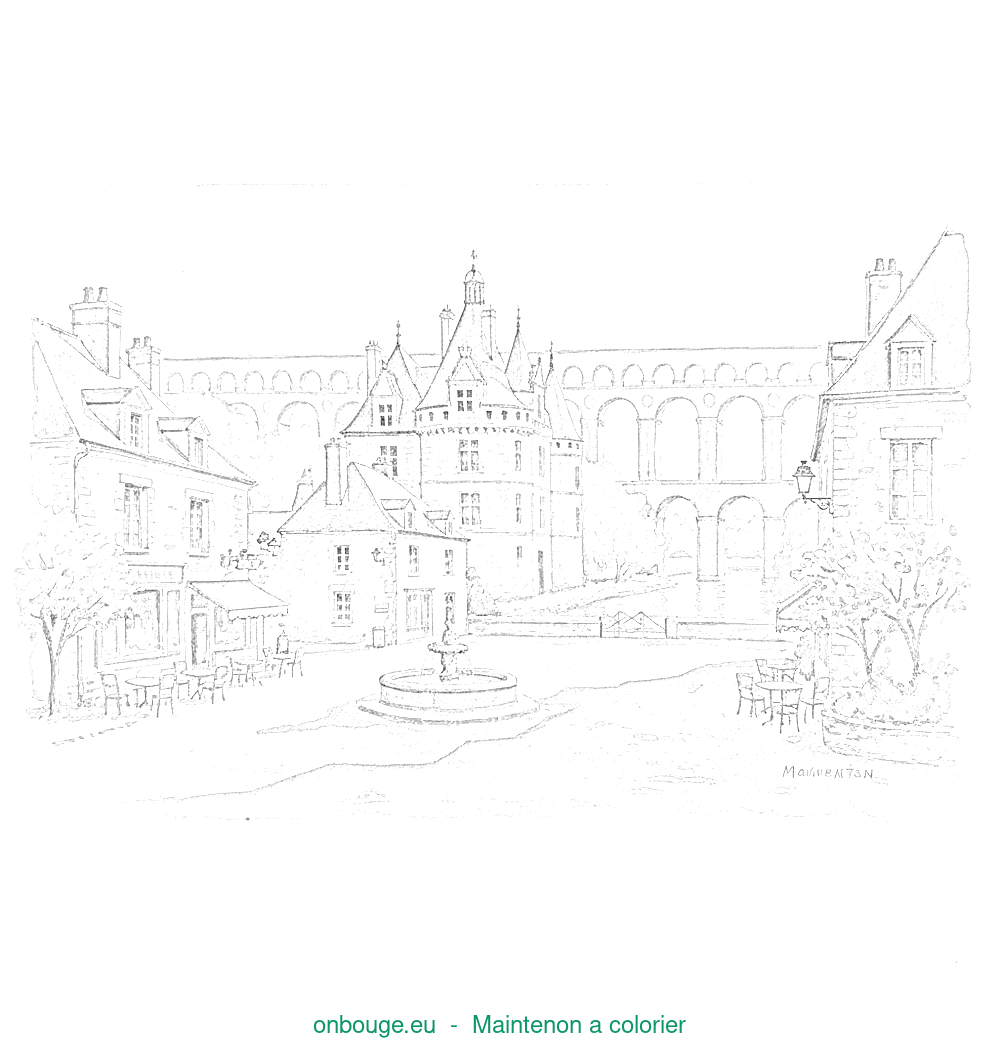 Coloriage de Maintenon