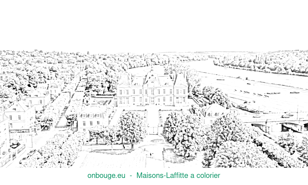 Coloriage de Maisons-Laffitte