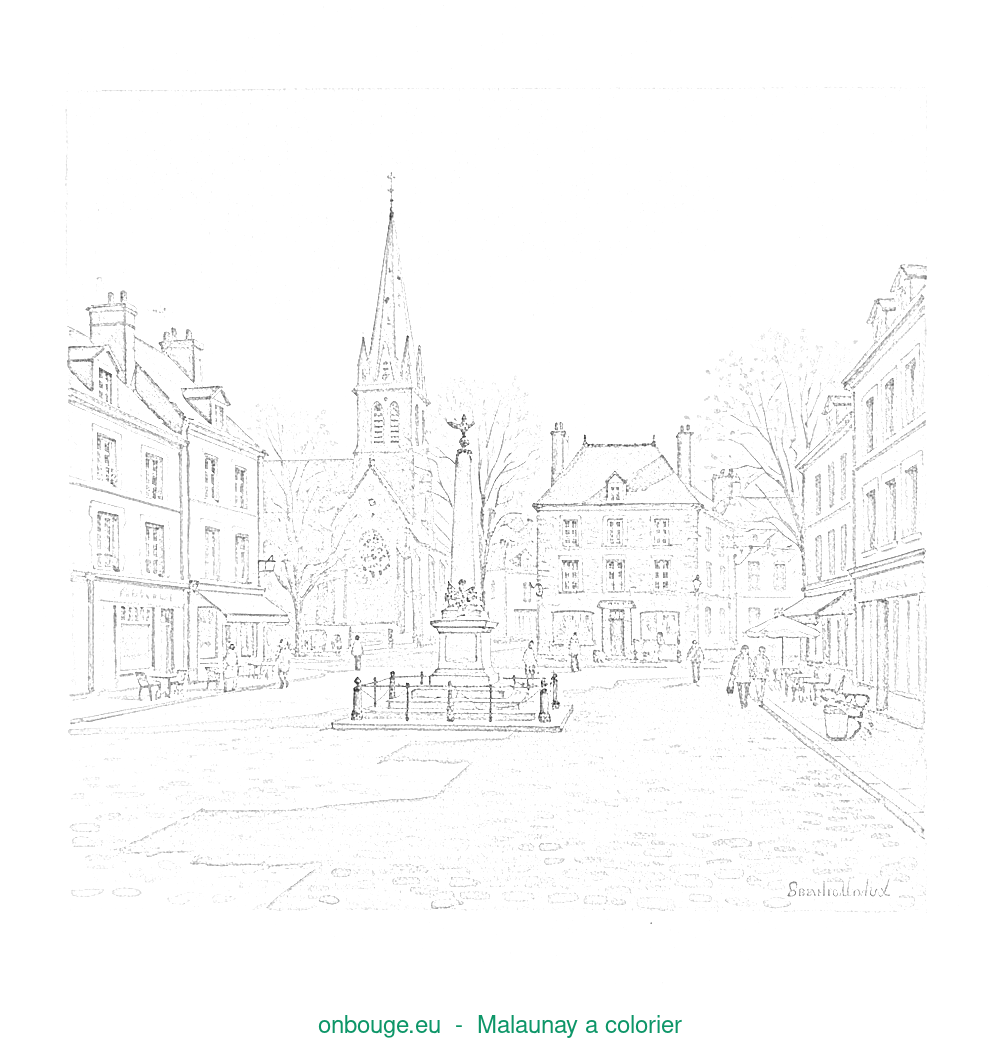 Coloriage de Malaunay
