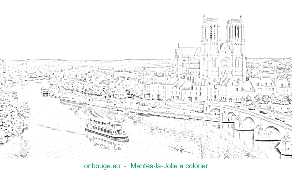 Coloriage de Mantes-la-Jolie