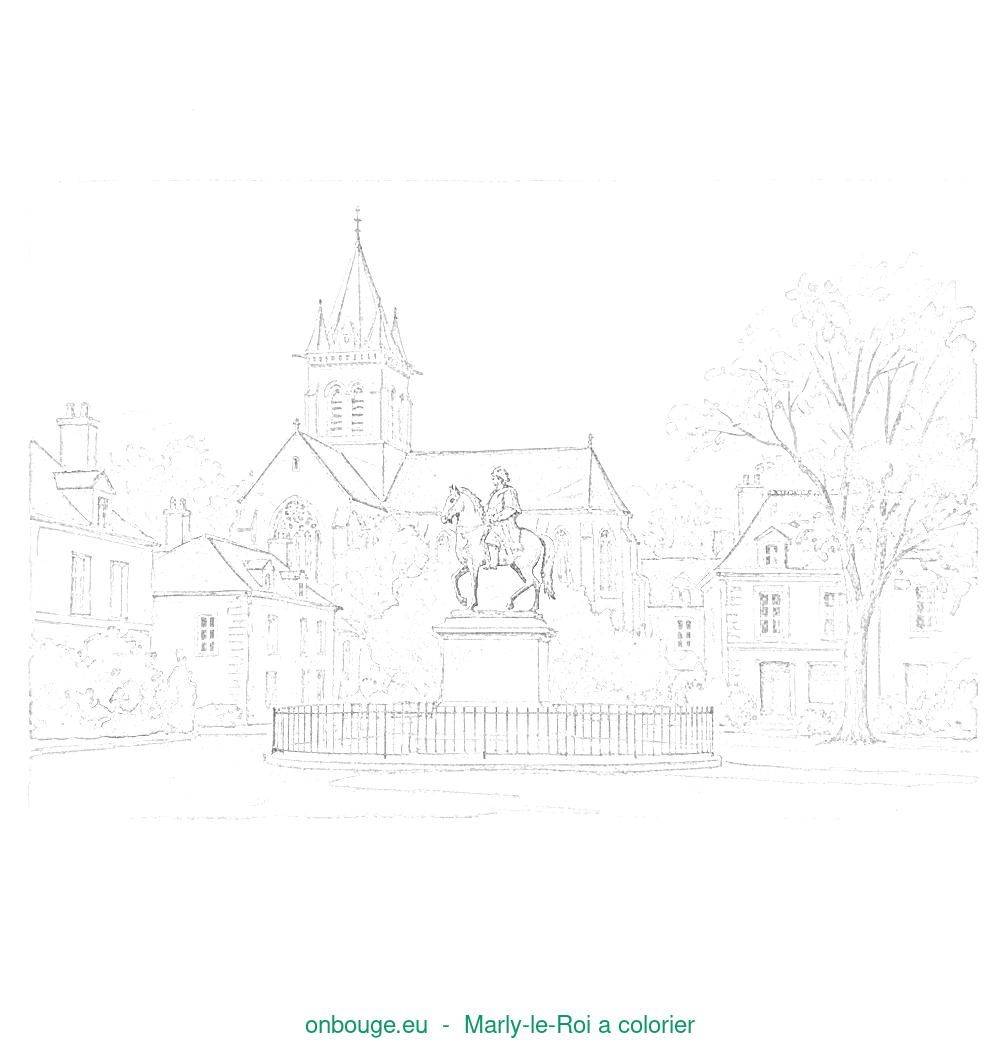Coloriage de Marly-le-Roi