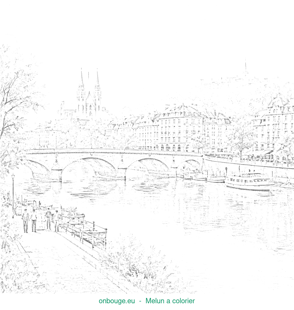 Coloriage de Melun