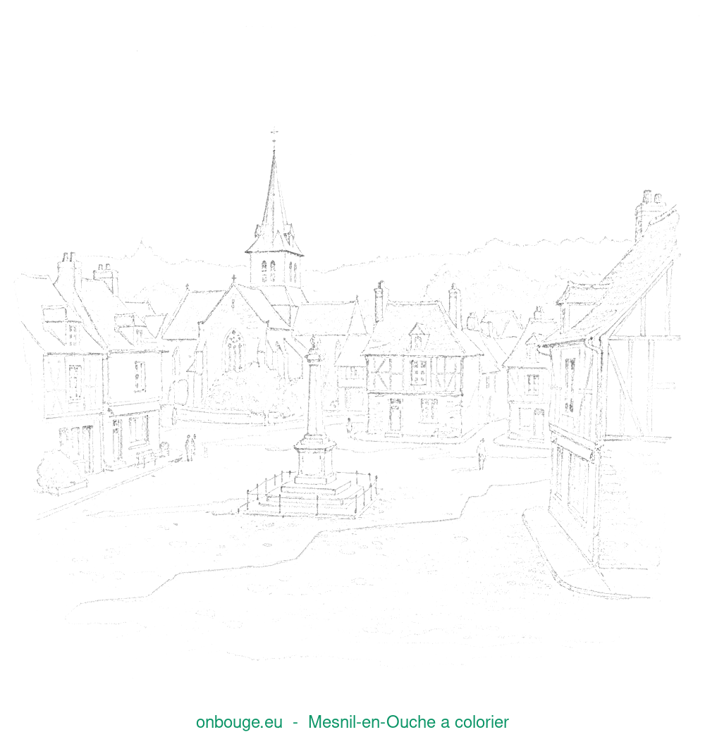 Coloriage de Mesnil-en-Ouche