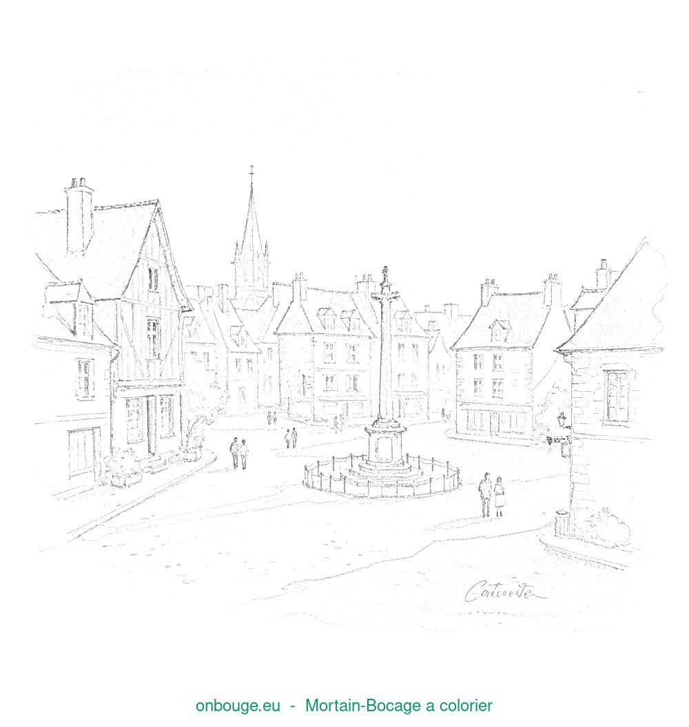 Coloriage de Mortain-Bocage