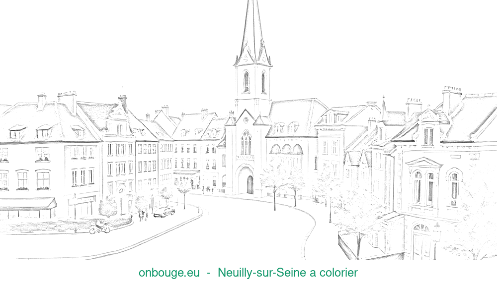 Coloriage de Neuilly-sur-Seine
