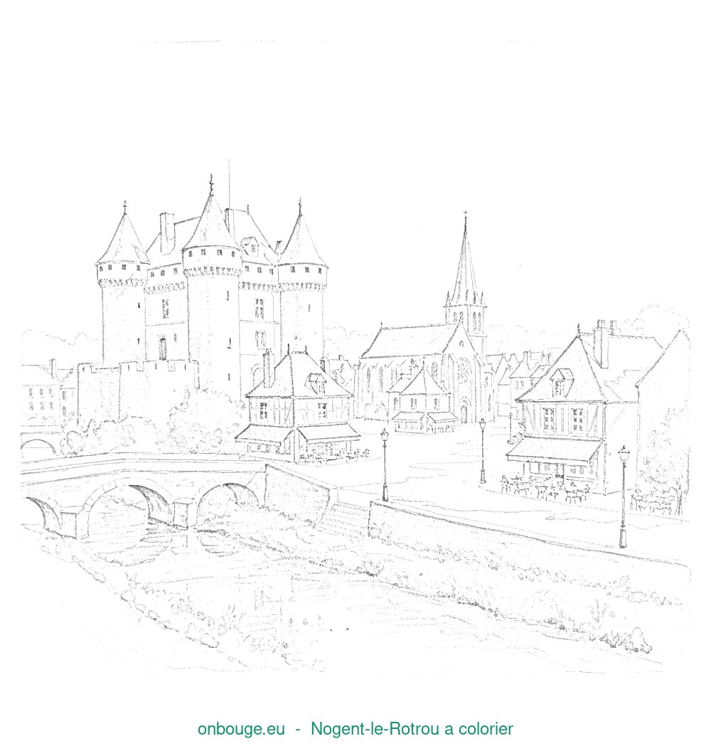 Coloriage de Nogent-le-Rotrou