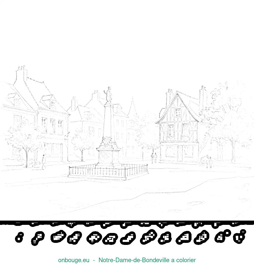 Coloriage de Notre-Dame-de-Bondeville