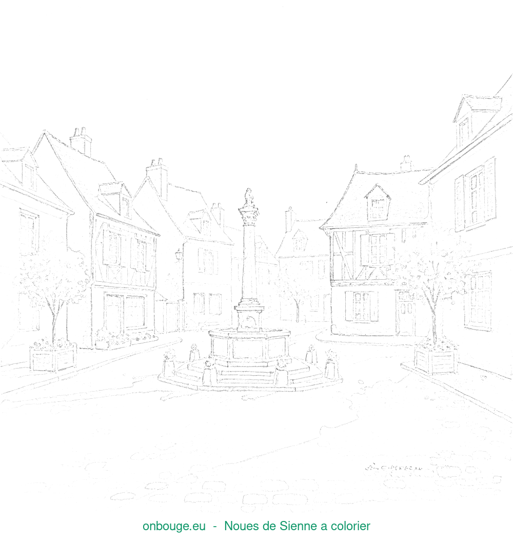 Coloriage de Noues de Sienne
