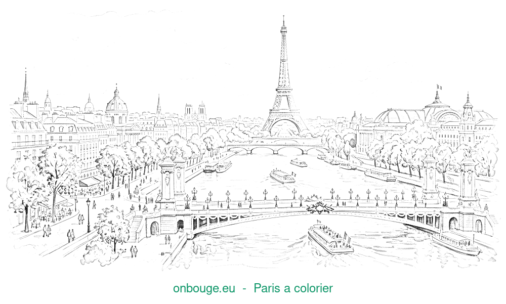 Coloriage de Paris