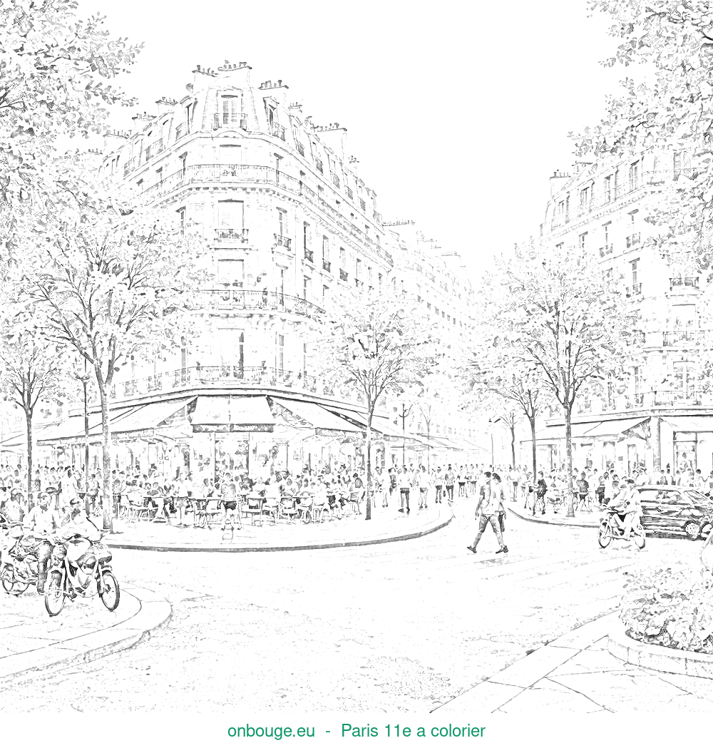Coloriage de Paris 11e