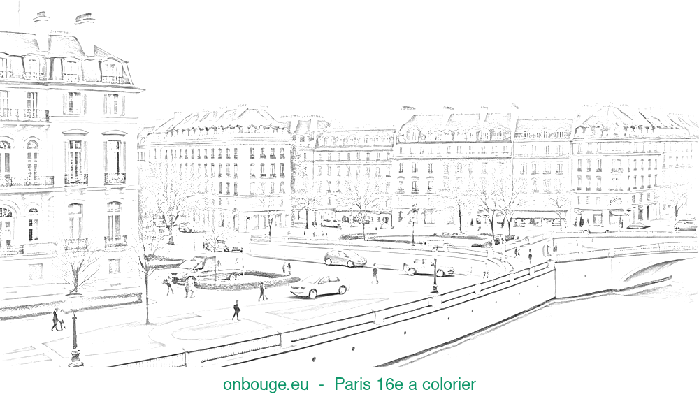 Coloriage de Paris 16e