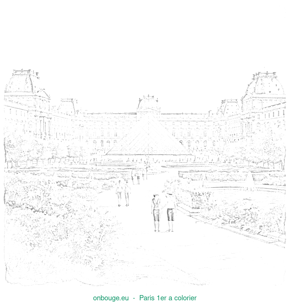 Coloriage de Paris 1er