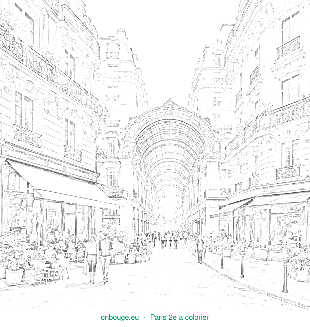 Coloriage de Paris 2e