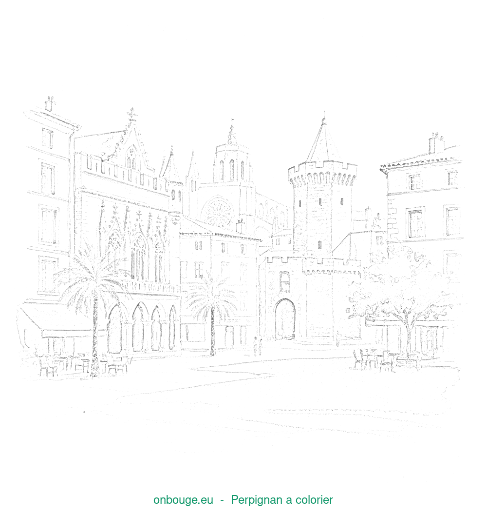Coloriage de Perpignan