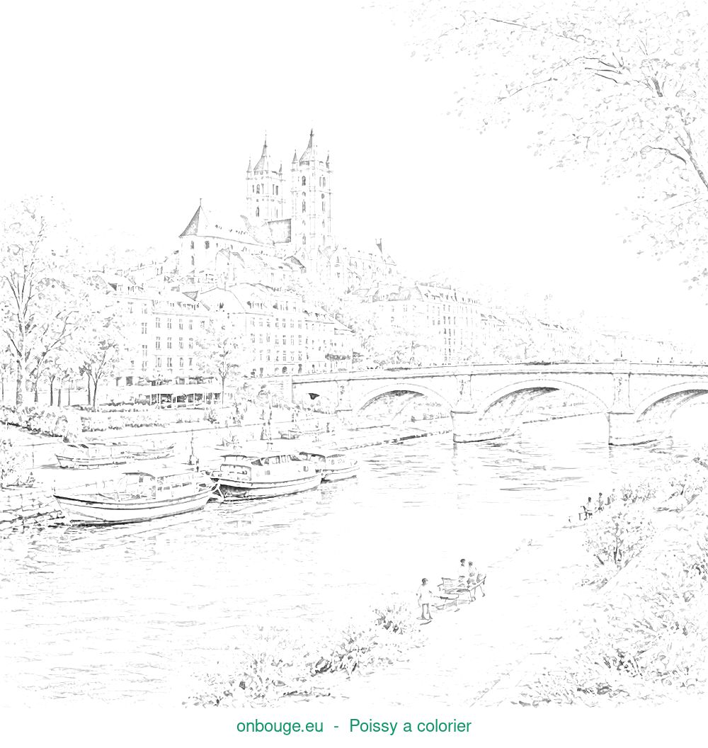 Coloriage de Poissy