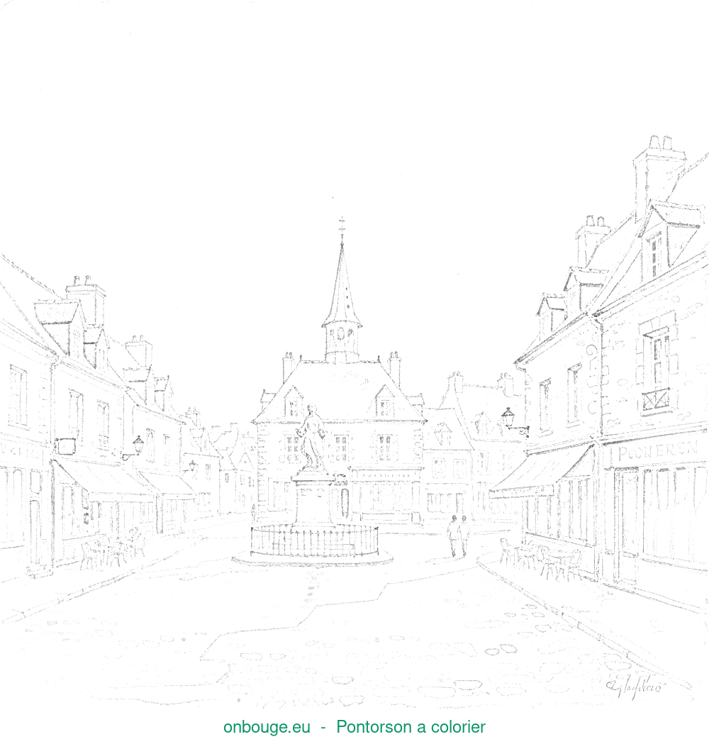 Coloriage de Pontorson