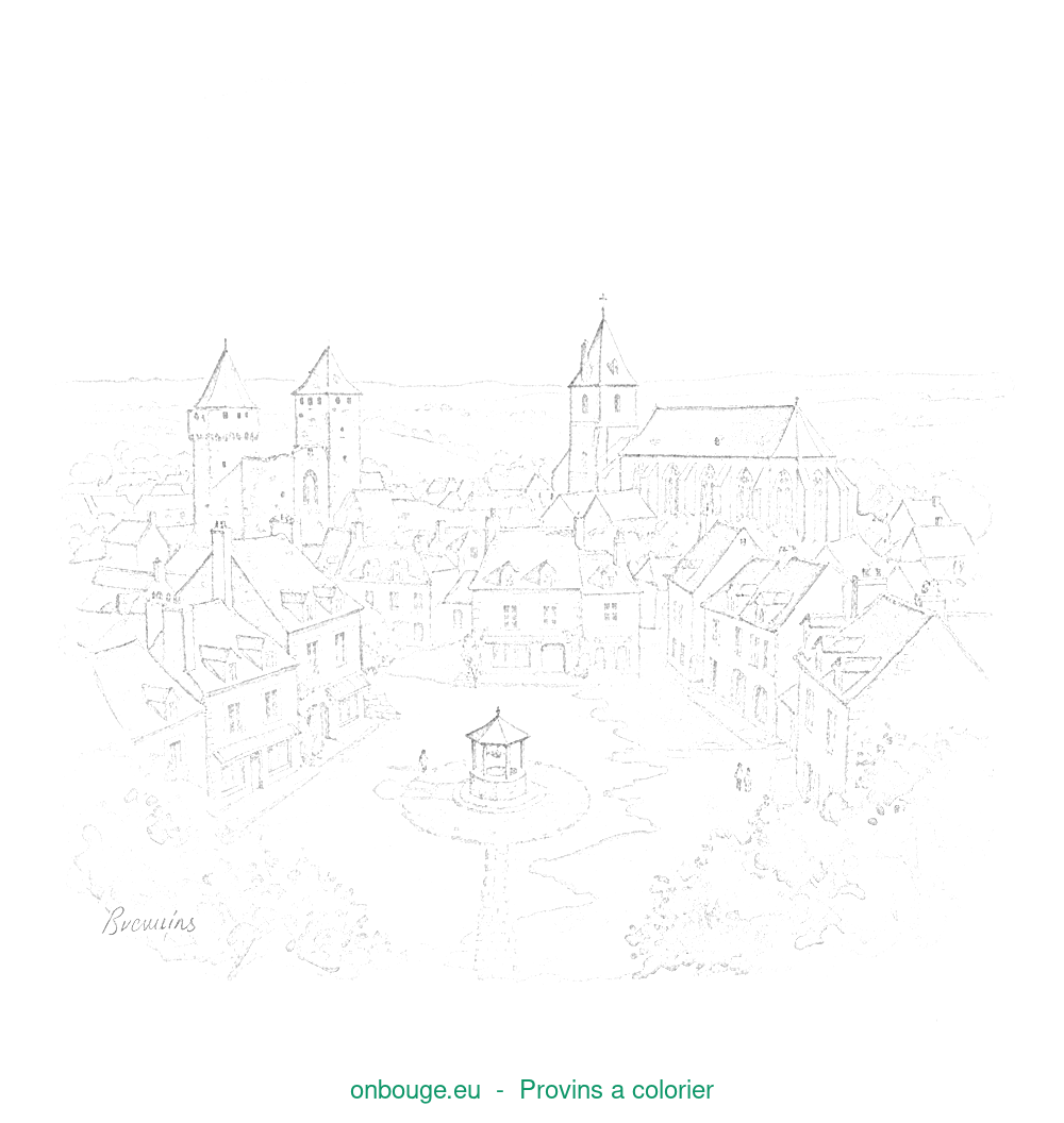 Coloriage de Provins