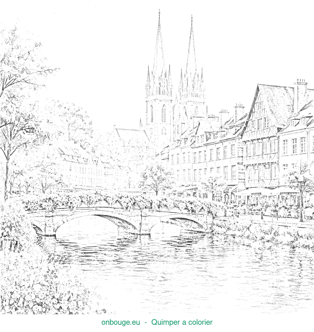 Coloriage de Quimper