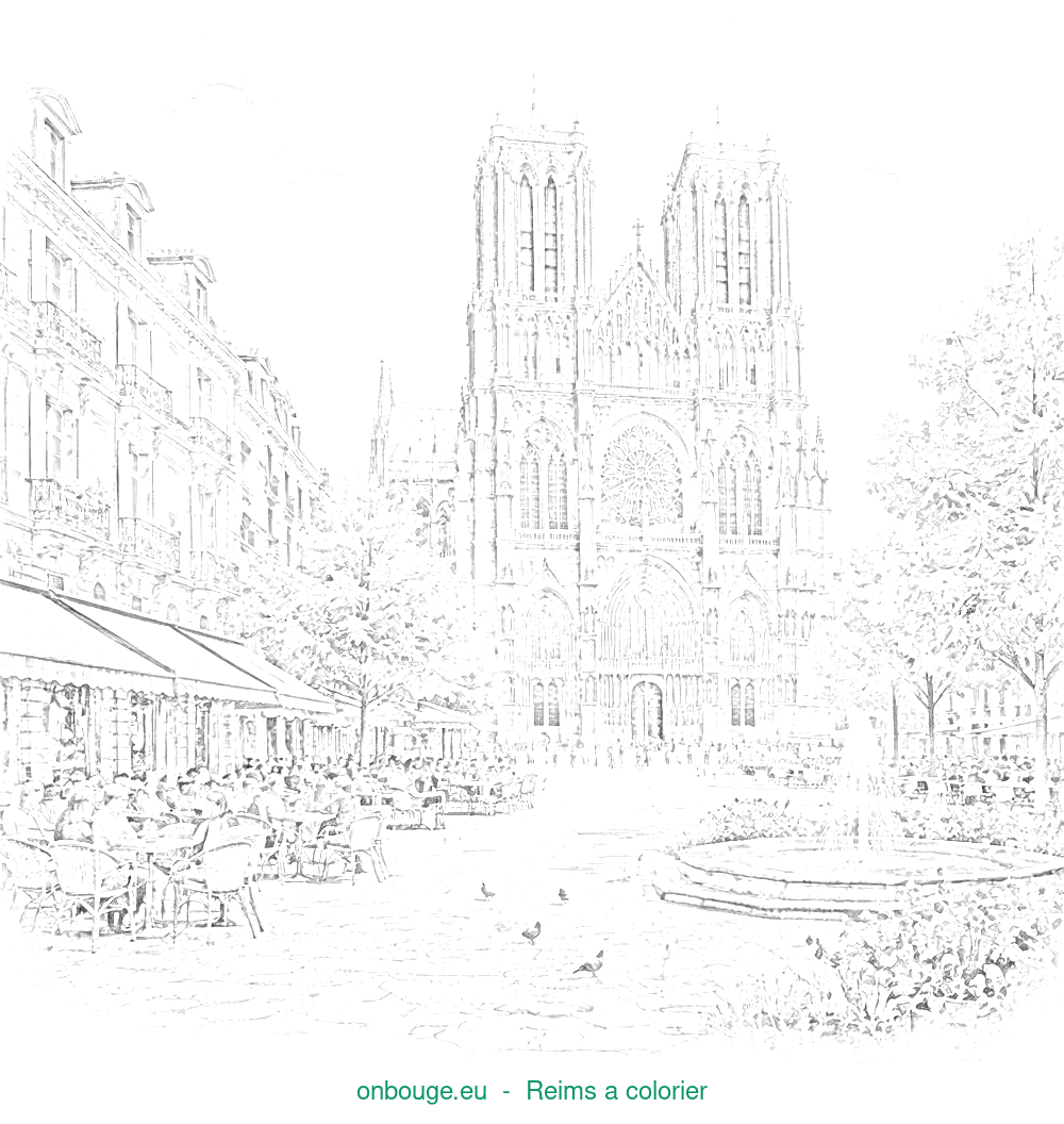 Coloriage de Reims