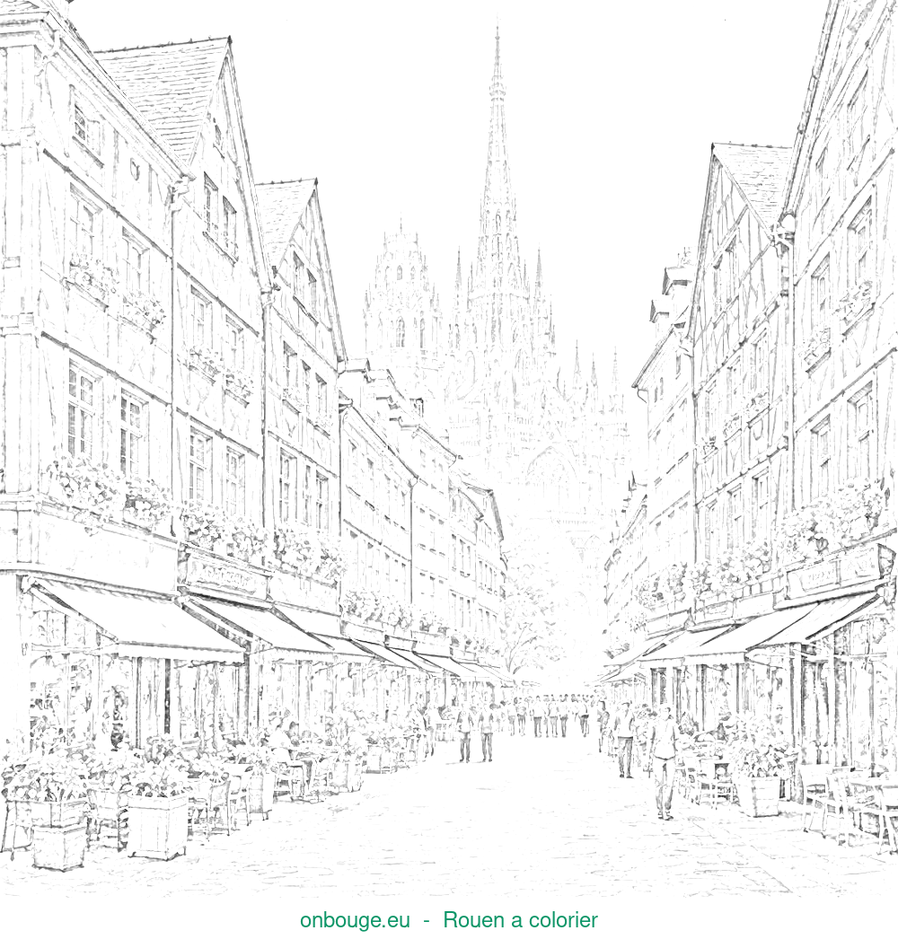 Coloriage de Rouen