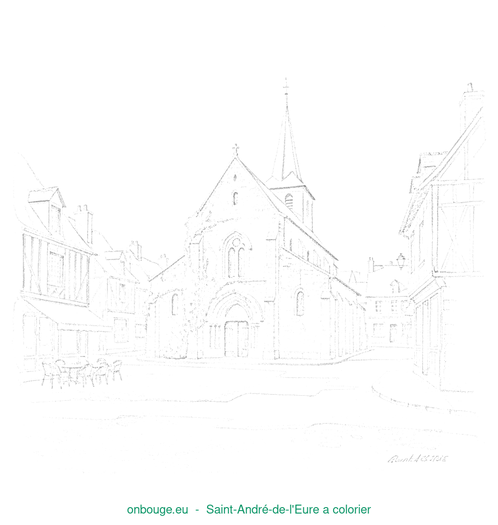 Coloriage de Saint-André-de-l'Eure