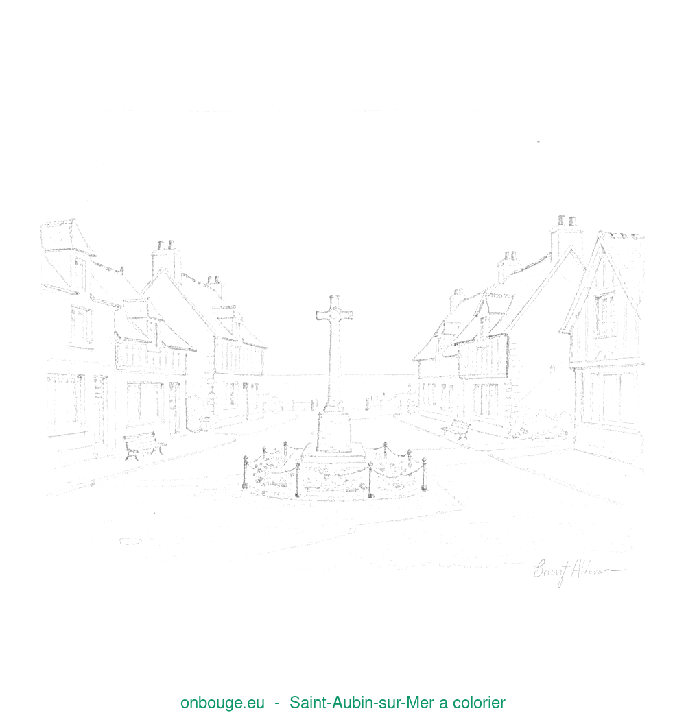 Coloriage de Saint-Aubin-sur-Mer